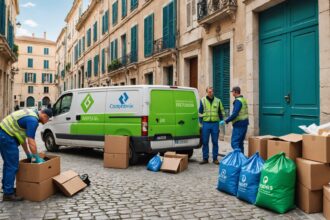 Débarras de déchets en cours à Marseille par des professionnels