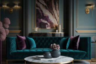 Canapé bleu canard : comment l'intégrer dans son salon sans faux pas ?