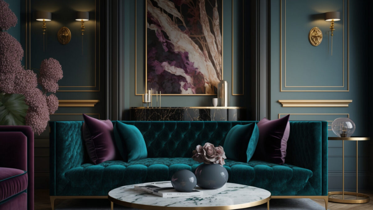 Canapé bleu canard : comment l'intégrer dans son salon sans faux pas ?