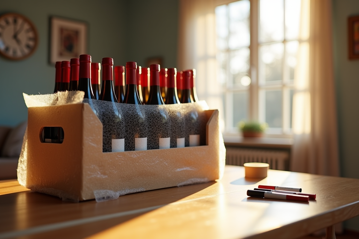 bouteilles déménagement