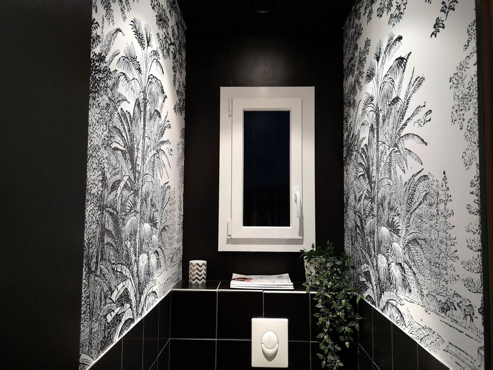 papier peint toilette