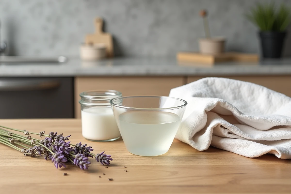 Produits naturels comme le vinaigre et le bicarbonate pour éliminer les larves de mouche sans toxiques